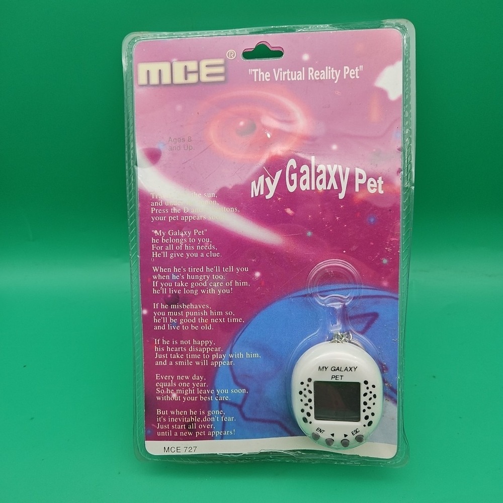 Vintage MCE My Galaxy Pet Keychain Virtual Pet Toy‎ Brand New